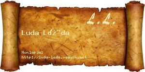 Luda Léda névjegykártya